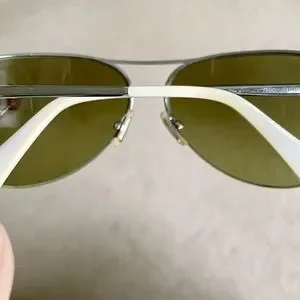 Coach Paisley Aviator Sunglasses (S5024) Light silver Aviator - Satin Silver | Randolph USA main image 4